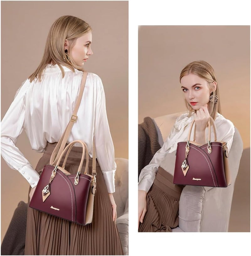 SiMYEER Purses and Handbags Top Handle Satchel Shoulder Bags Messenger Tote Bag for Ladies - Image 3